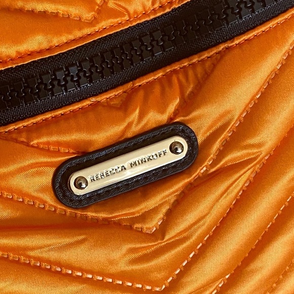 Rebecca Minkoff Cree Nylon Belt Bag NEON ORANGE NWT - Picture 2 of 12
